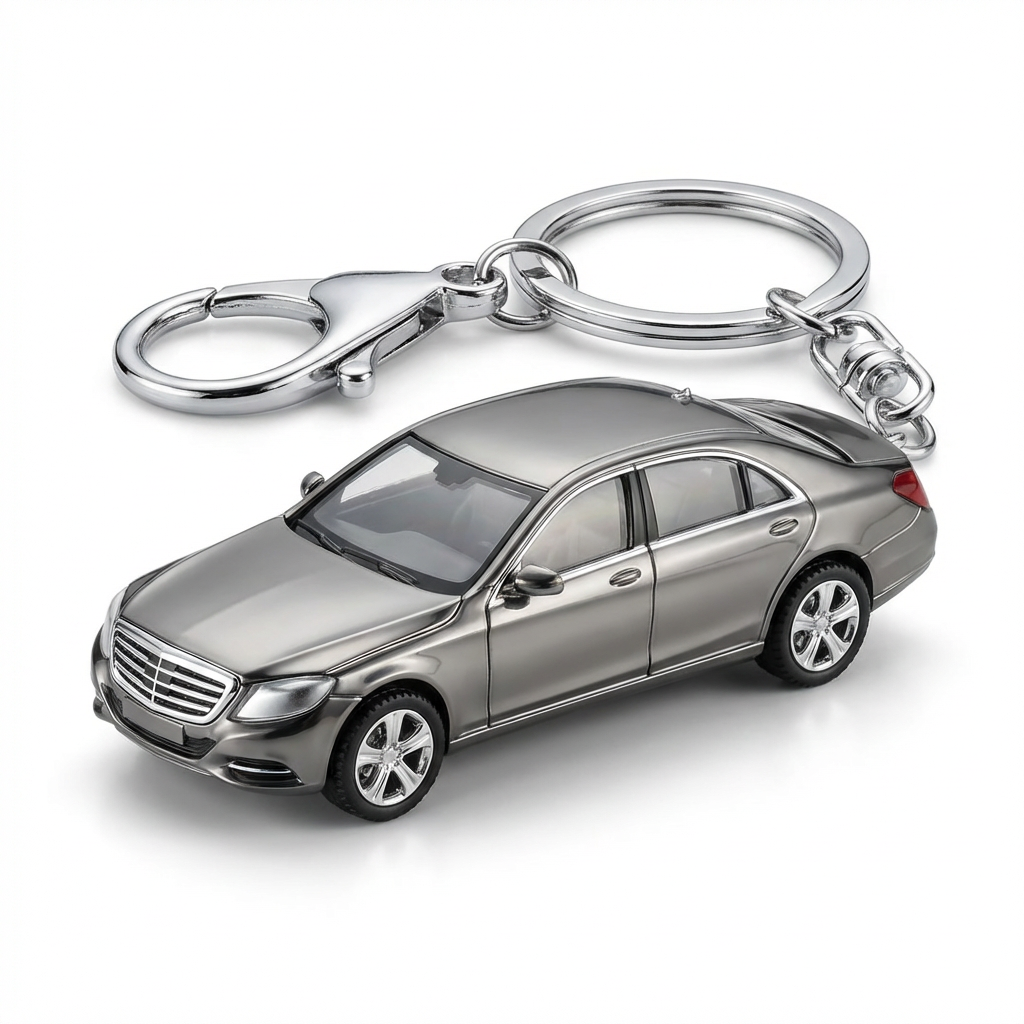 Gunmetal Car Keychain
